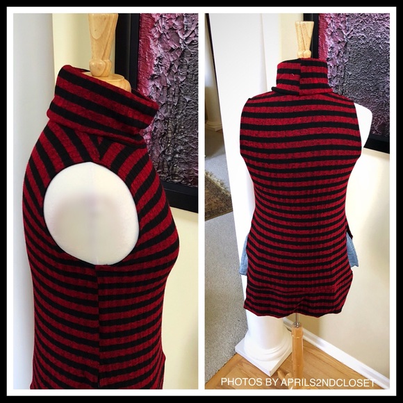 PAINTED THREADS MOCK NECK STRIPED KNIT PULLOVER - Picture 6 of 8